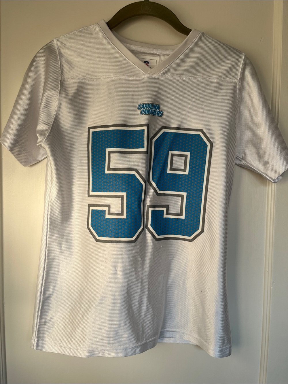 Girls NFL Carolina Panthers Football Jersey Luke Kuechly #59 Girls M